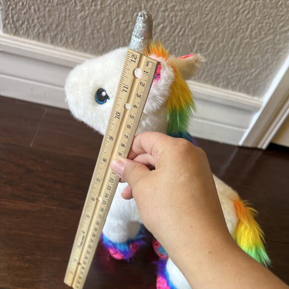 Build A Bear Magic Shimmer Plush White Unicorn Horse 14” Stuffed Animal EUC - Picture 8 of 8